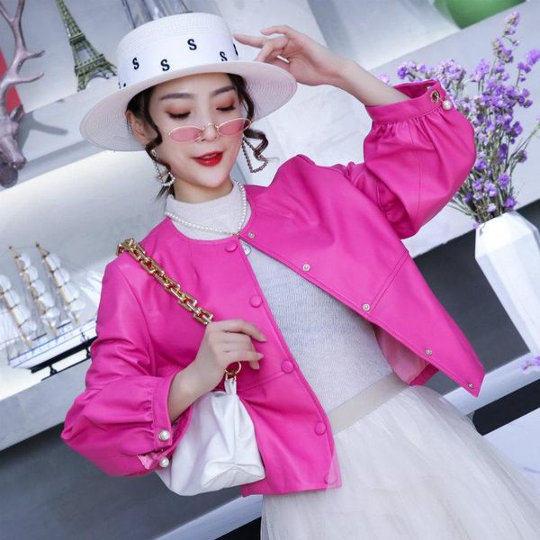 women's leather & faux fashion simple real sheepskin jackets women spring autumn 2021 coat female short coats femme veste zjt2079, Black
women's leather & faux fashion simple real sheepskin jackets women spring autumn 2021 coat female short coats femme veste zjt2079, Black