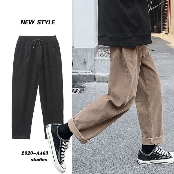 men's pants autumn drawstring corduroy fashion retro casual wide-leg men streetwear loose hip-hop straight mens 1ahy, Black
men's pants autumn drawstring corduroy fashion retro casual wide-leg men streetwear loose hip-hop straight mens 1ahy, Black