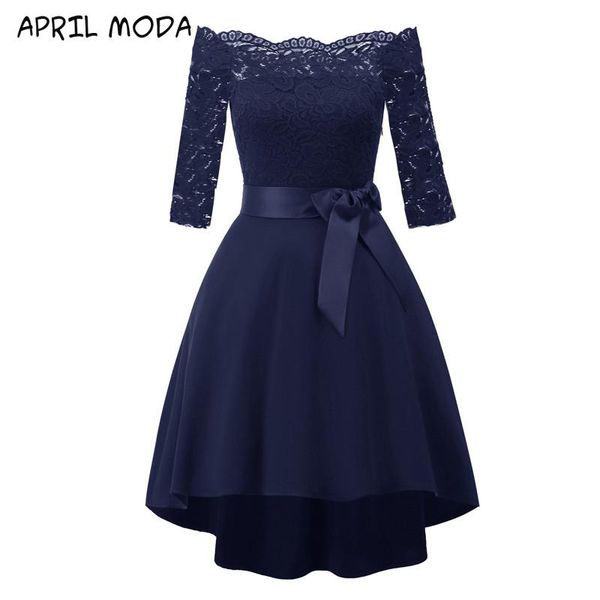 lace high low midi party dress slash neck patchwork elegant off shoulder formal sundress short front long back dresses casual, Black;gray
lace high low midi party dress slash neck patchwork elegant off shoulder formal sundress short front long back dresses casual, Black;gray