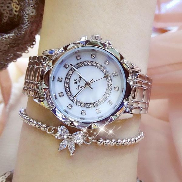 wristwatches bs relogio feminino women watch elegant silver watches 2021 diamond ladies wrist, Slivery;brown
wristwatches bs relogio feminino women watch elegant silver watches 2021 diamond ladies wrist, Slivery;brown