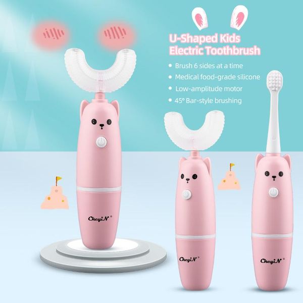 ckeyin battery powered kids u shape vibration silicone electric tooth brush waterproof children teeth brush+4 replaceable heads smart toothb
ckeyin battery powered kids u shape vibration silicone electric tooth brush waterproof children teeth brush+4 replaceable heads smart toothb