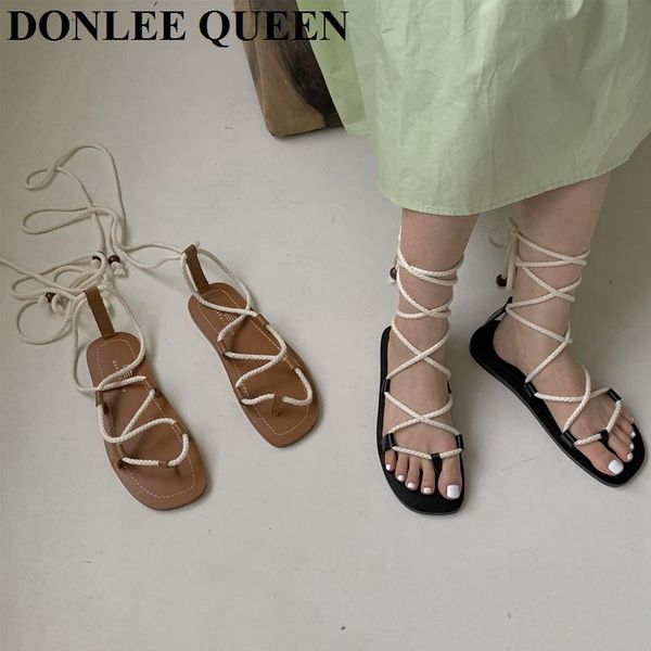 sandals 2021 cross tied women flat ankle strap gladiator sandal lace up casual shoes brand bohemia flip flops sandalias, Black
sandals 2021 cross tied women flat ankle strap gladiator sandal lace up casual shoes brand bohemia flip flops sandalias, Black