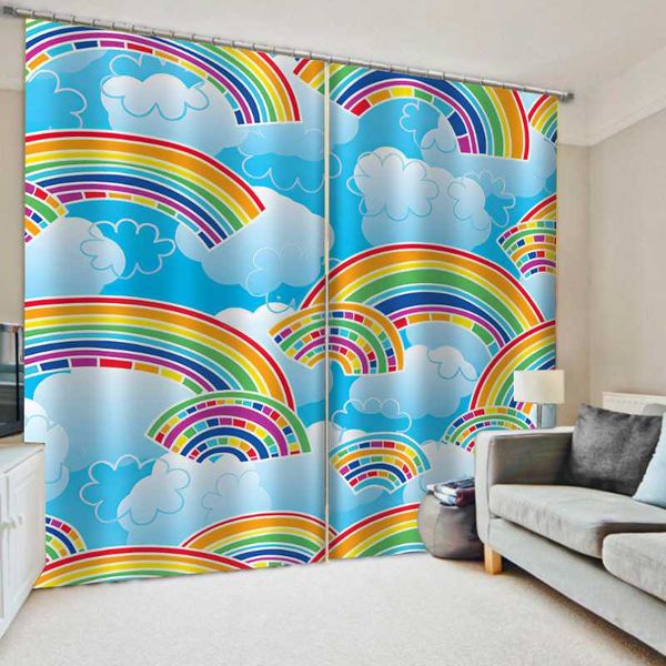modern colorful children curtains 3d for living room bedroom kids rainbow clouds drapes curtain &
modern colorful children curtains 3d for living room bedroom kids rainbow clouds drapes curtain &