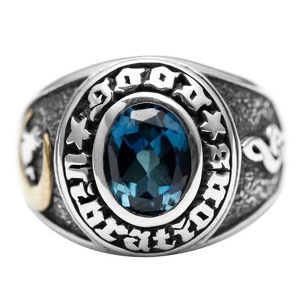 cluster rings classic men's fashion metal moon cat blue punk ring jewelry, Golden;silver
cluster rings classic men's fashion metal moon cat blue punk ring jewelry, Golden;silver