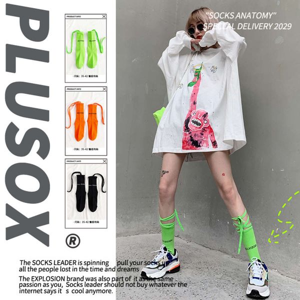 autumn and winter lolita cross strap socks eye suction tide calf middle tube, Black;white
autumn and winter lolita cross strap socks eye suction tide calf middle tube, Black;white