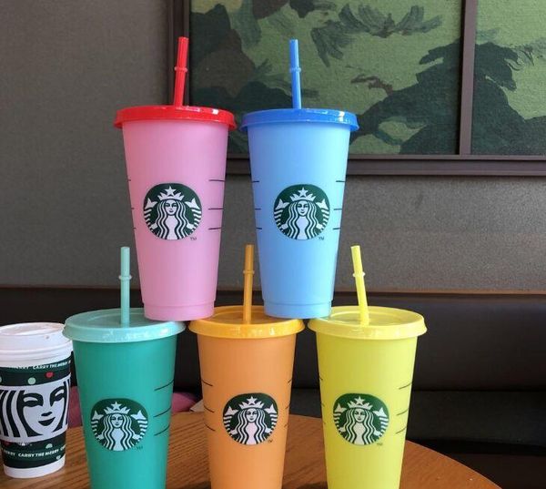 new 24oz color changing cup magic plastic drinking tumblers with lid and straw reusable candy colors cold cup summer water bottle
new 24oz color changing cup magic plastic drinking tumblers with lid and straw reusable candy colors cold cup summer water bottle