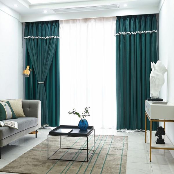 customized nordic simple cloth curtain + tulle double-layers for living room blackout window bedroom & drapes
customized nordic simple cloth curtain + tulle double-layers for living room blackout window bedroom & drapes