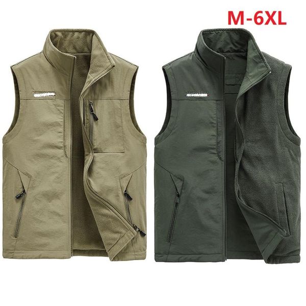men's jackets tactical vest multi pocket outdoor pographer hiking waistcoat fishing thick sleeveless reversible clothes m-6xl, Black;brown
men's jackets tactical vest multi pocket outdoor pographer hiking waistcoat fishing thick sleeveless reversible clothes m-6xl, Black;brown