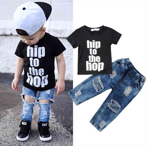 baby boy fashion clothing set black t shirt tees denim pants jeans 1 6y kids children summer casual outfit, White
baby boy fashion clothing set black t shirt tees denim pants jeans 1 6y kids children summer casual outfit, White