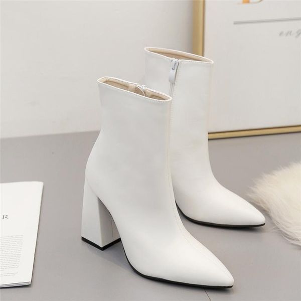boots 2021 fashion luxury women 10.5cm high heels fetish sock leather block white ankle scarpins chunky shoes, Black
boots 2021 fashion luxury women 10.5cm high heels fetish sock leather block white ankle scarpins chunky shoes, Black