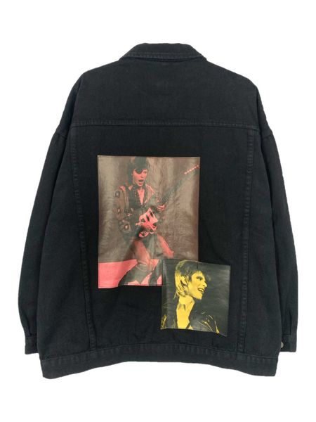 men's jackets 1of1 remake rock and roll portrait stamping hole damage loose men's and women's denim jacket, Black;brown
men's jackets 1of1 remake rock and roll portrait stamping hole damage loose men's and women's denim jacket, Black;brown