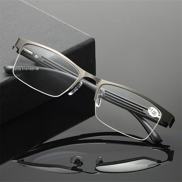 sunglasses metal half frame men reading glasses vintage business hyperopia eyewear malepresbyopic eyeglasses +1.0 2.0 2.5 3.0 3.5. 4.0, White;black
sunglasses metal half frame men reading glasses vintage business hyperopia eyewear malepresbyopic eyeglasses +1.0 2.0 2.5 3.0 3.5. 4.0, White;black