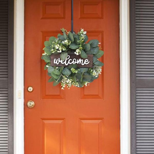 decorative flowers & wreaths artificial eucalyptus wreath faux green leaf retro silk fabric foliage home decor for door wall wedding decorat
decorative flowers & wreaths artificial eucalyptus wreath faux green leaf retro silk fabric foliage home decor for door wall wedding decorat
