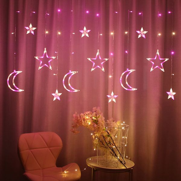 3.5m led star moon string lights window curtain romantic twinkle fairy decoration with plug in transparent strand night lamp for indoor outd
3.5m led star moon string lights window curtain romantic twinkle fairy decoration with plug in transparent strand night lamp for indoor outd