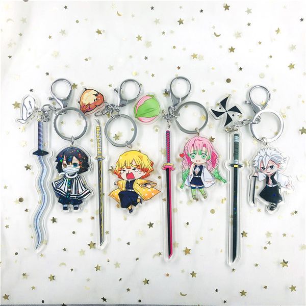 anime demon slayer sword keychains kimetsu no yaiba man car accessories keychain acrylic bag pendant for friends gifts jewelry, Silver
anime demon slayer sword keychains kimetsu no yaiba man car accessories keychain acrylic bag pendant for friends gifts jewelry, Silver