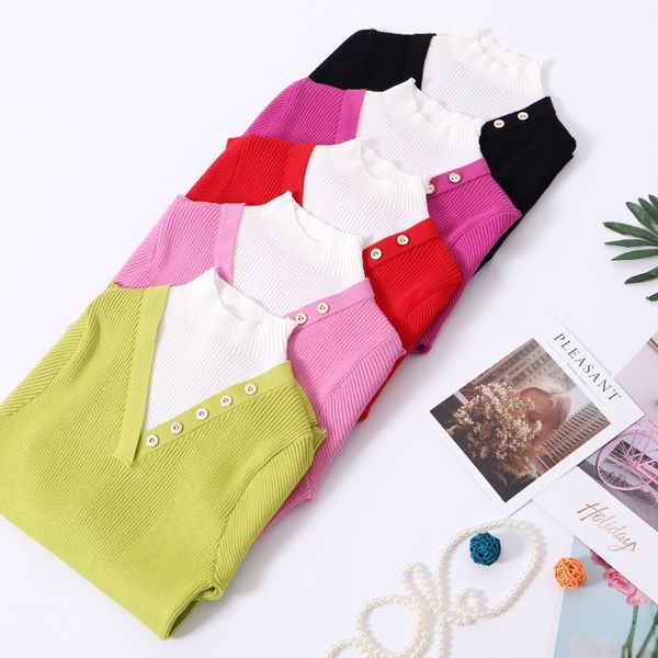 fake two piece stand-up collar solid color sweater women's early autumn wear stitching contrast base inner knitted 210520, White;black
fake two piece stand-up collar solid color sweater women's early autumn wear stitching contrast base inner knitted 210520, White;black
