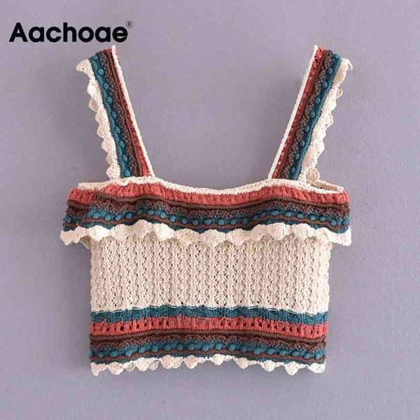 aachoae summer knitted tank women spaghetti strap holiday beach camis lady chic party short camisole ropa mujer 210413, White
aachoae summer knitted tank women spaghetti strap holiday beach camis lady chic party short camisole ropa mujer 210413, White