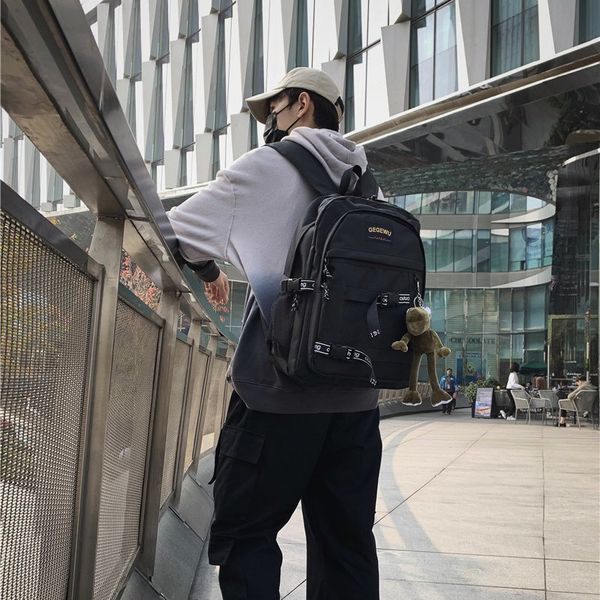backpack men's style large capacity multi-layer tide brand backpack university high school student schoolbag 15.6 inch computer bag
backpack men's style large capacity multi-layer tide brand backpack university high school student schoolbag 15.6 inch computer bag