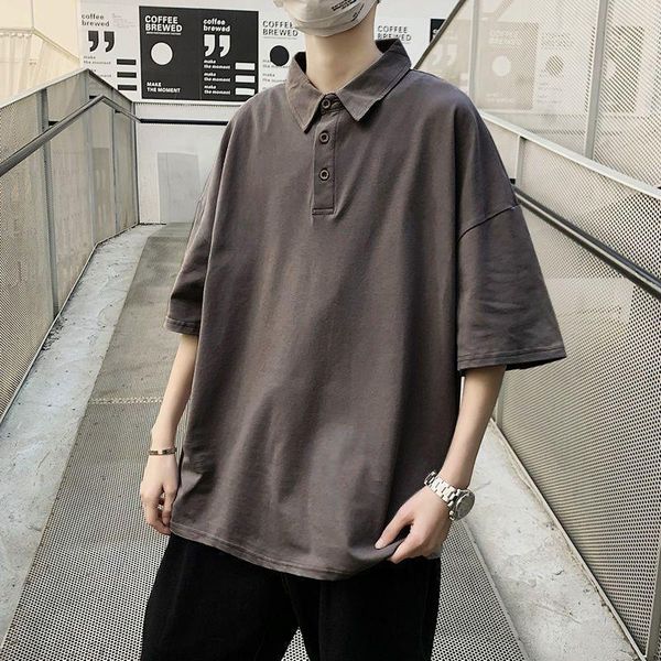 men's t-shirts summer men hong kong-style solid short-sleeved t-shirt male loose youth student wild oversized man casual clothing, White;black
men's t-shirts summer men hong kong-style solid short-sleeved t-shirt male loose youth student wild oversized man casual clothing, White;black