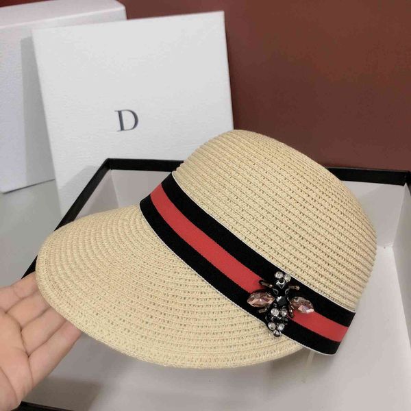 new paris bee straw hat for summer travel, Black;white 
new paris bee straw hat for summer travel, Black;white