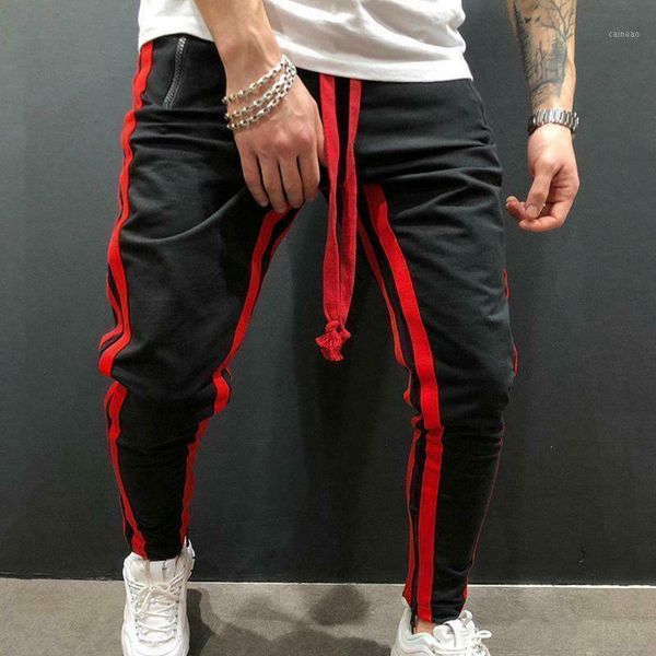 men striped sport pants long sweatpants fitness trousers street hip-hop track workout joggers gym men's, Black
men striped sport pants long sweatpants fitness trousers street hip-hop track workout joggers gym men's, Black