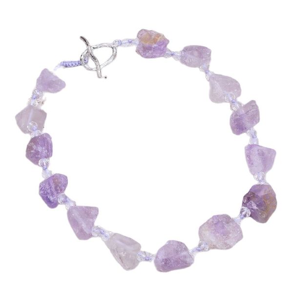 guaiguai jewelry natural purple amethysts gems stone rough crystal necklace for women real gems stone lady fashion jewellery, Silver
guaiguai jewelry natural purple amethysts gems stone rough crystal necklace for women real gems stone lady fashion jewellery, Silver