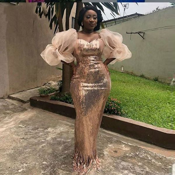 golded sequind mermaid prom dresses puff half sleeves plus size evening gowns sweetheart african party, Black
golded sequind mermaid prom dresses puff half sleeves plus size evening gowns sweetheart african party, Black