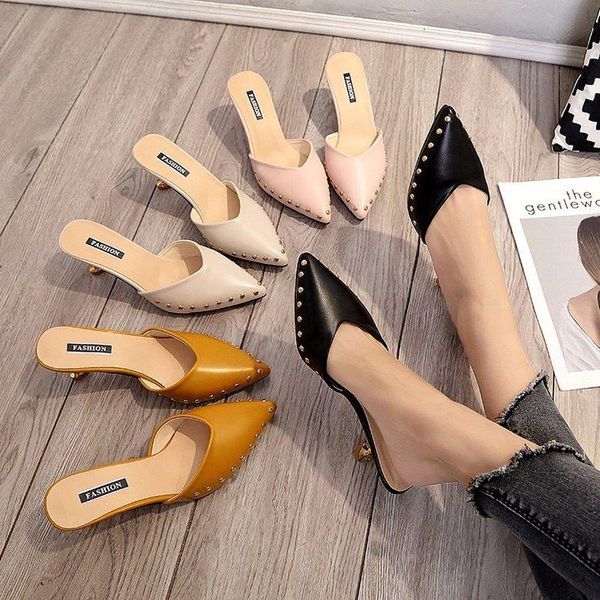 med female shoes beige heeled sandals low slippers women summer lady slides pointed toe 2021 black thin girl soft solid rubber r
med female shoes beige heeled sandals low slippers women summer lady slides pointed toe 2021 black thin girl soft solid rubber r
