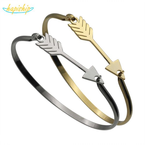 hapiship new love boy and girl gold color stainless steel arrow bangles bracelets for women men jewelry gift bx43 q0719, Black
hapiship new love boy and girl gold color stainless steel arrow bangles bracelets for women men jewelry gift bx43 q0719, Black