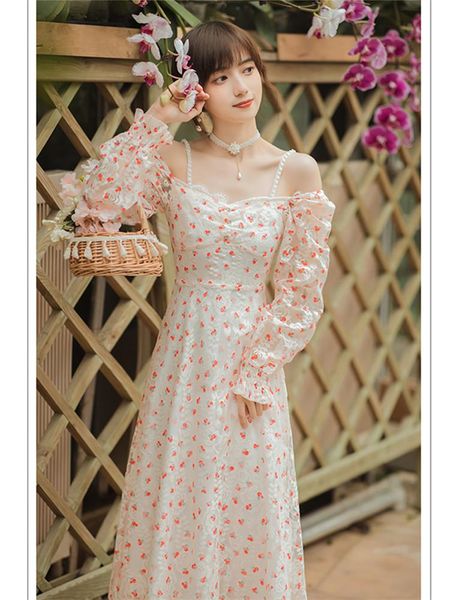 casual dresses off-shoulder pearl sling floral sweet dress trumpet sleeve fashion temperament lace print fairy french romantic party, Black;gray
casual dresses off-shoulder pearl sling floral sweet dress trumpet sleeve fashion temperament lace print fairy french romantic party, Black;gray