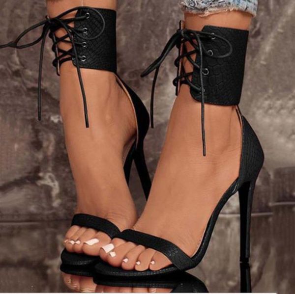 fashion sandals women snakeskin pattern high-heeled shoes open toe straps size 35-40 pumps, Black
fashion sandals women snakeskin pattern high-heeled shoes open toe straps size 35-40 pumps, Black