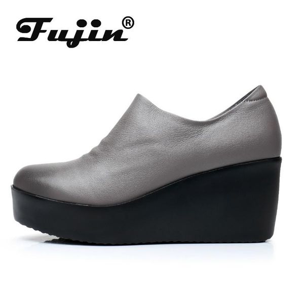 boots fujin soft leather genuine cow women platform wedge fur plush warm snow for autumn winter ankle, Black
boots fujin soft leather genuine cow women platform wedge fur plush warm snow for autumn winter ankle, Black