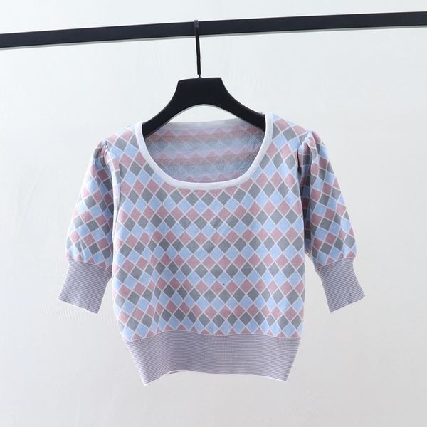 t shirt summer 2021 women's color blocking plaid short square neck sleeve bottoming inner fashion, White
t shirt summer 2021 women's color blocking plaid short square neck sleeve bottoming inner fashion, White