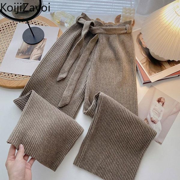 women's pants & capris koijizayoi women woolen wide leg pant fashion office lady elastic high waist solid belt trousers fall winter loo, Black;white
women's pants & capris koijizayoi women woolen wide leg pant fashion office lady elastic high waist solid belt trousers fall winter loo, Black;white
