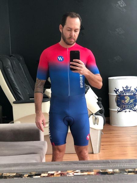 vv sports designs mens triathlon clothing pro team cycling skinsuit thin pad ropa ciclismo hombre jumpsuit quick dry sportswear racing sets, Black;blue
vv sports designs mens triathlon clothing pro team cycling skinsuit thin pad ropa ciclismo hombre jumpsuit quick dry sportswear racing sets, Black;blue