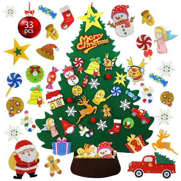 christmas decorations felt tree for toddlers,diy kids indoor wall hanging with ornaments xmas decor
christmas decorations felt tree for toddlers,diy kids indoor wall hanging with ornaments xmas decor