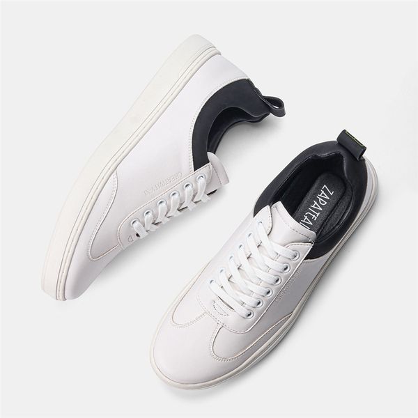 464748 size leather sneakers mens spring 2021 trendy casual sports flat shoes white shoes men, Black;white
464748 size leather sneakers mens spring 2021 trendy casual sports flat shoes white shoes men, Black;white