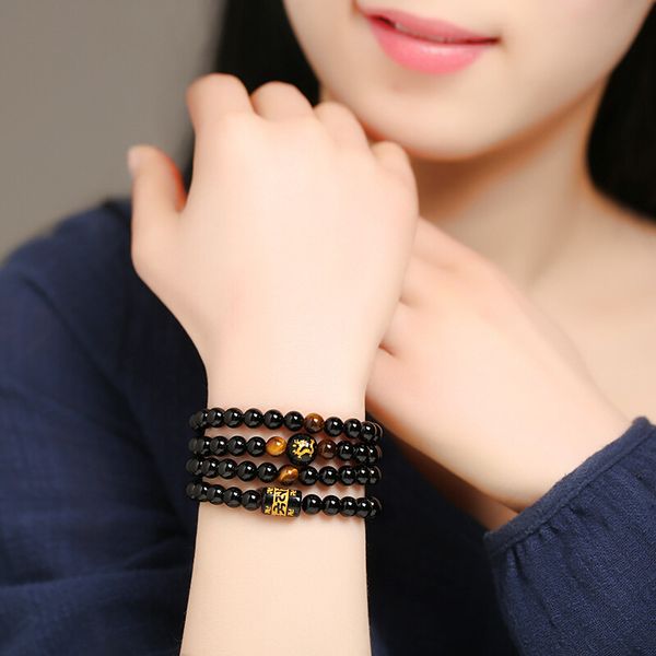design bracelet fashion natural obsidian bronzing twelve zodiac for men and women, four circle , six character mantra crystal 6-8mm, Golden;silver
design bracelet fashion natural obsidian bronzing twelve zodiac for men and women, four circle , six character mantra crystal 6-8mm, Golden;silver