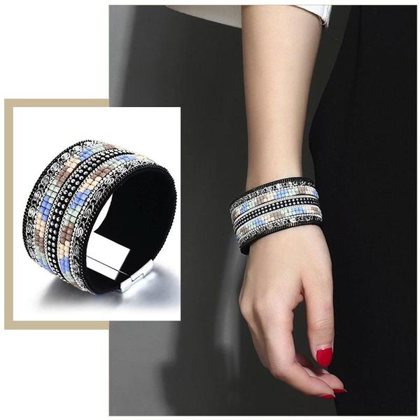 tennis colorful beads wide bangle for women chunky bohemia holiday wristband street gothic bracelet, Golden;silver
tennis colorful beads wide bangle for women chunky bohemia holiday wristband street gothic bracelet, Golden;silver