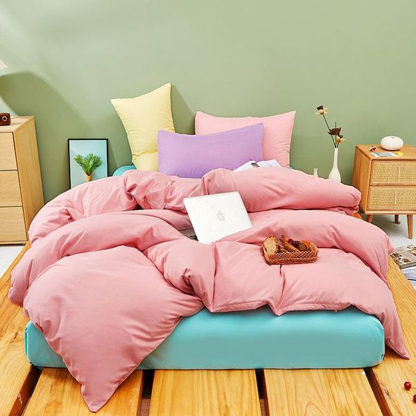 bedding sets duvet cover set 3 pieces 2 color stitching bedclothes include yellow bedsheet pillowcase comforter pink and blue oceania
bedding sets duvet cover set 3 pieces 2 color stitching bedclothes include yellow bedsheet pillowcase comforter pink and blue oceania