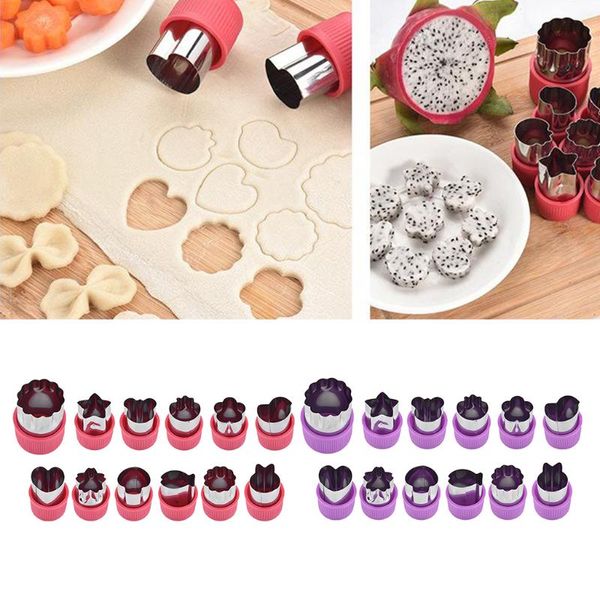12pcs cookie cutters sandwiches fruit cutter shapes set decorative baking & pastry tools 
12pcs cookie cutters sandwiches fruit cutter shapes set decorative baking & pastry tools