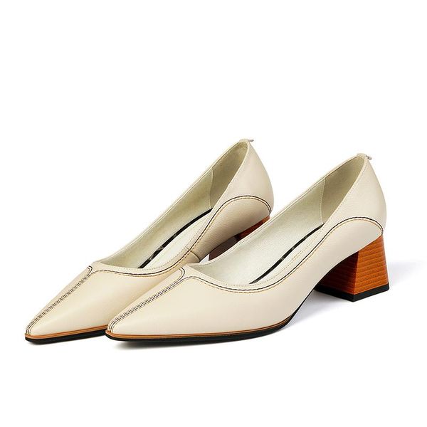 dress shoes women's pumps cow leather fashion pointed toe comfortable spring casual 2021 handmade, Black
dress shoes women's pumps cow leather fashion pointed toe comfortable spring casual 2021 handmade, Black