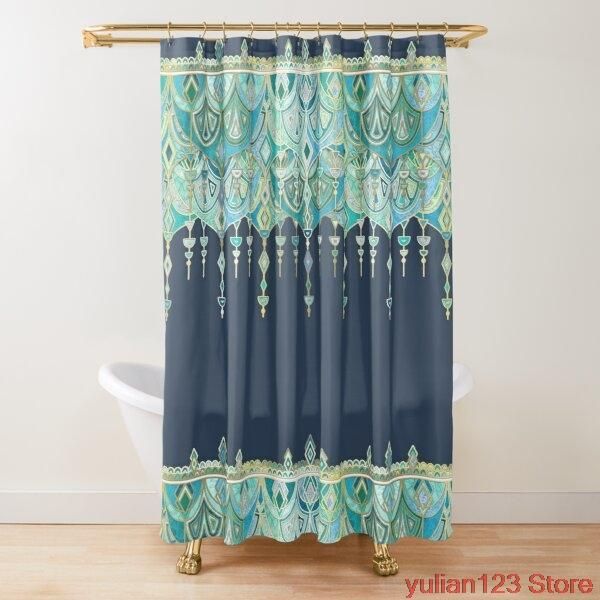 art deco double drop in blues and greens shower curtains waterproof polyester nordic home decoration bath room bathroom décor
art deco double drop in blues and greens shower curtains waterproof polyester nordic home decoration bath room bathroom décor