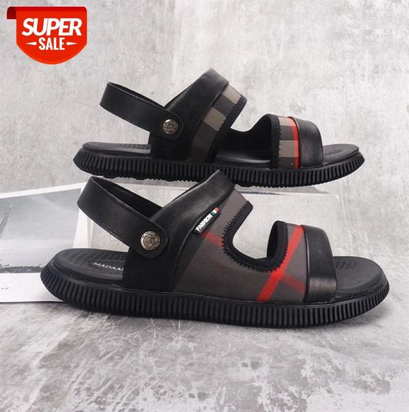 first layer cowhide lycra cloth men's beach shoes leather sandals casual #rk0l, Black
first layer cowhide lycra cloth men's beach shoes leather sandals casual #rk0l, Black
