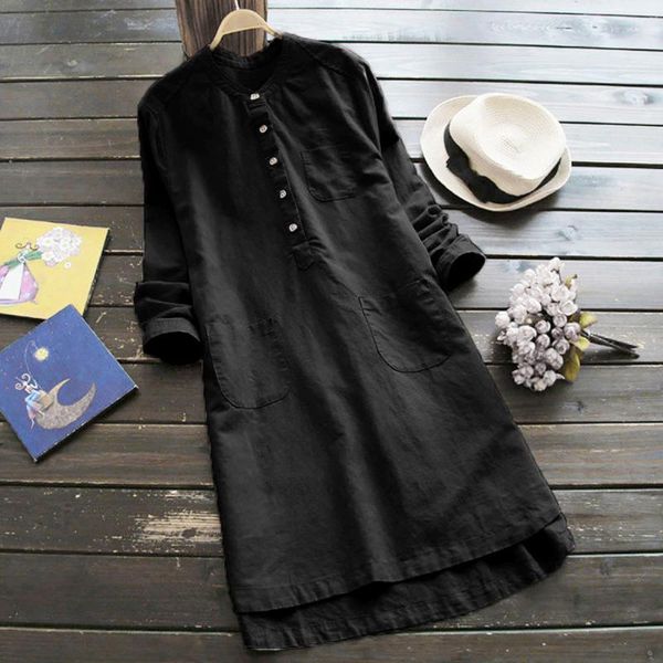 casual dresses plus size retro women 2021 long sleeve round neck pockets button daily dress summer simple female vestidos, Black;gray
casual dresses plus size retro women 2021 long sleeve round neck pockets button daily dress summer simple female vestidos, Black;gray