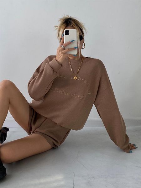 women's tracksuits sportswear loose round neck sweater sweatshirt women long sleeve 2021 autumn casual shorts set two-piece suit korean, Gray
women's tracksuits sportswear loose round neck sweater sweatshirt women long sleeve 2021 autumn casual shorts set two-piece suit korean, Gray