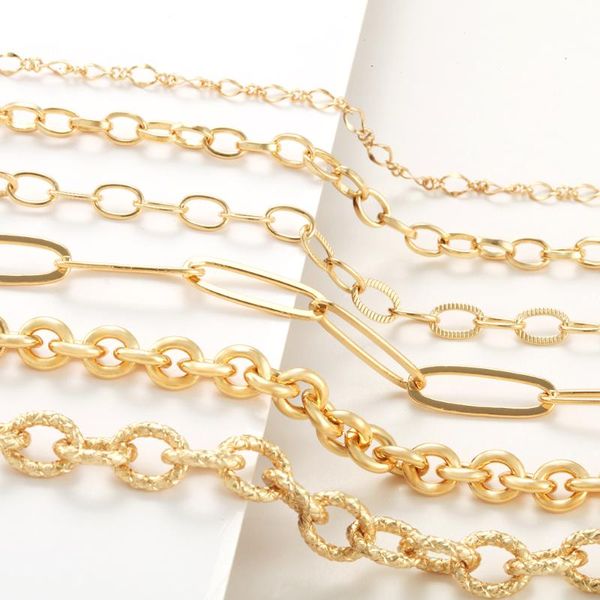 chains necklace for women gold link long metal copper 3 5 7 9mm fashion trendy pendants, Silver
chains necklace for women gold link long metal copper 3 5 7 9mm fashion trendy pendants, Silver