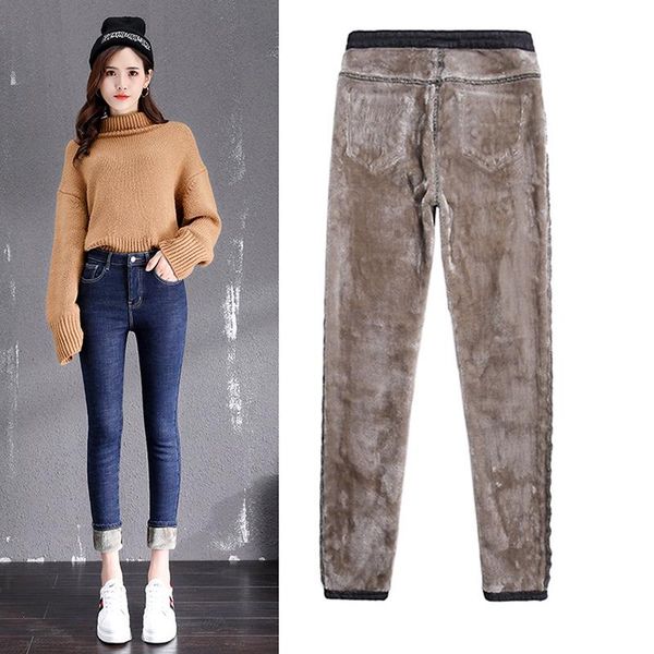 women's jeans plus velvet padded high waist winter 2021 slim tight-fitting warm pants with feet, Blue
women's jeans plus velvet padded high waist winter 2021 slim tight-fitting warm pants with feet, Blue