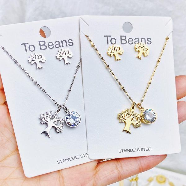 earrings & necklace 2021 fashion love tree of life stainless steel couple women gold silver color jewelry cadenas mujer
earrings & necklace 2021 fashion love tree of life stainless steel couple women gold silver color jewelry cadenas mujer