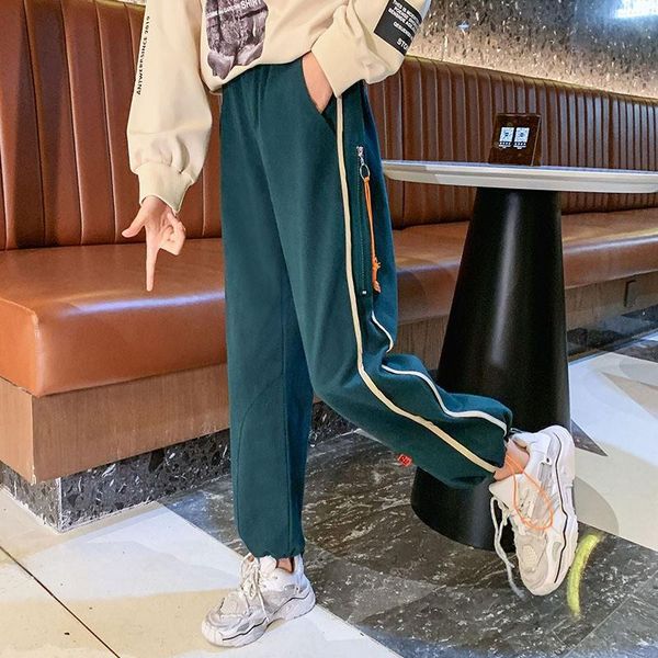 trousers spring and autumn girls track pants side stripes girl fashion casual children's clothing 3-14 years old, Blue
trousers spring and autumn girls track pants side stripes girl fashion casual children's clothing 3-14 years old, Blue